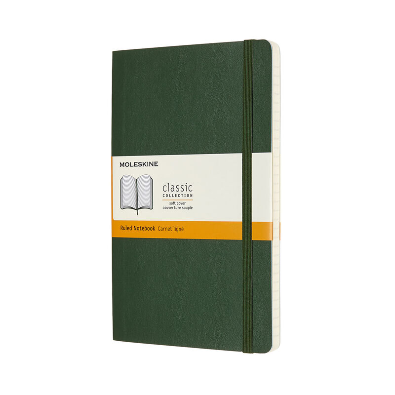 Moleskine Notebook Large Ruled Myrtle Green Soft image number 0